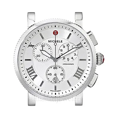 Michele Sport Sail Large Chronograph Roman Numeral Watch Case MW01K00A0018 • $695