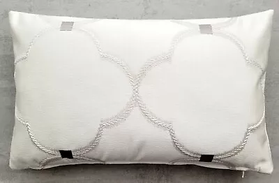 £9 • Buy Glam. Velvet White   Cushion Cover ,  Moroccan Pattern 30x50cm 
