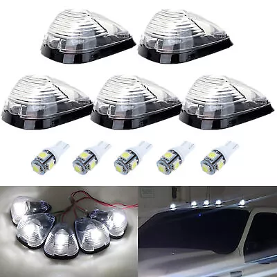 Clear Lens White LED Cab Roof Marker Lights For 99-16 F250 F350 F450 Super Duty • $29.20