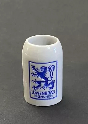 Vintage 1980s Miniature Lowenbrau Munchen Plastic Gray Beer Stein • $4.99