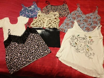 $19 • Buy Womens Bundle 8 Tops Size 8 10 Bershka Motel Rocks Emerson Boohoo Luvalot Etc 84