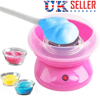 Electric Candyfloss Making Machine Home Cotton Sugar Candy Floss Maker DIY H • £19.99