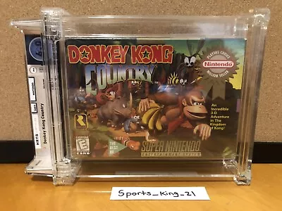 🍌 Donkey Kong Country 🍌 (Super Nintendo SNES) New Sealed WATA Graded 6.0 B+ • $399.99