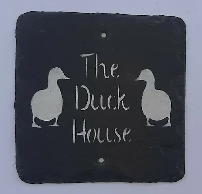 £5.99 • Buy Duck Signs Garden Sign Farm Sign Duck House Duck Shed Slate Plaque Garden Decor 