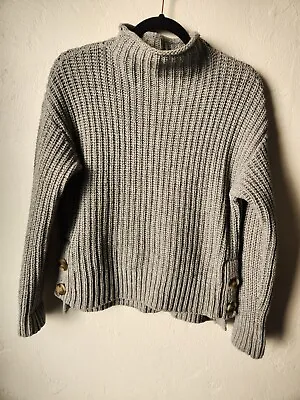 Madewell Gray Mockneck Womens Sweater Size Small • $15