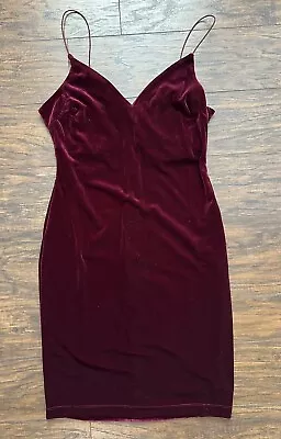 B. Smart Juniors  Velvet Mini Dress Size Large Spaghetti Strap Bodycon • $30