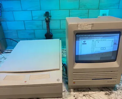 Apple Macintosh Computer  SE Keyboard  New Hard Drive And  Color Scanner • $325