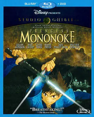 Princess Mononoke Blu-ray + DVD 2 Discs Disney Production PG-13 Pre-owned • $5.95