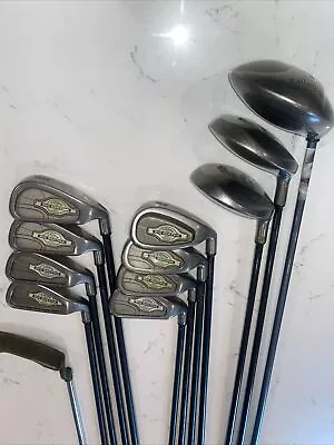 Men’s Complete Golf Club Set Callaway Big Bertha X-12 Irons 3-P Driver Putter • $59