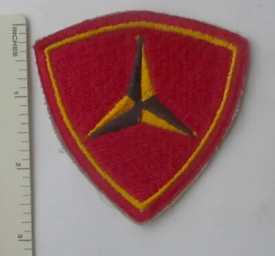 Original WW2 Vintage USMC 3rd US MARINE CORPS DIVISION PATCH 3-Inch No Glow • $16.96