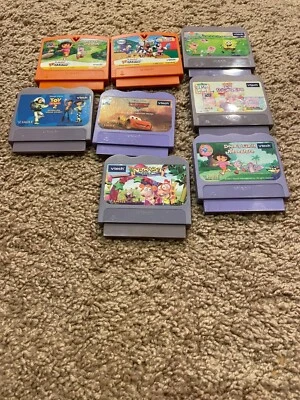 $20 • Buy Vtech V-Smile Motion Games Cartridges Lot Of 8 Disney Dora Elmo