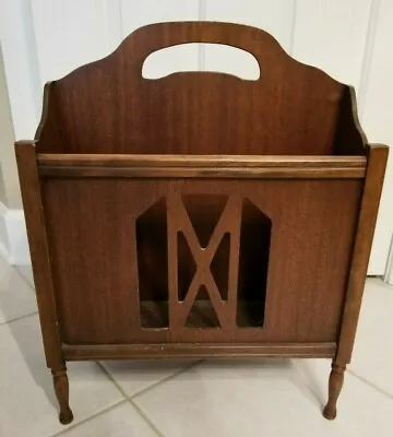 Antique/Vintage Mahogany Wood Magazine Rack BEAUTIFUL!! • $69.99