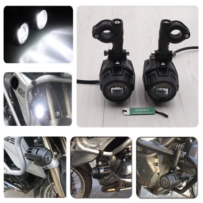 2pcs Spot LED Auxiliary Fog Light Safety Driving Lamp For BMW R1200GS F800GS KTM • £68.22