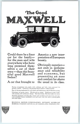 Maxwell Sedan Vintage Auto Print Ad #23 • $9.99