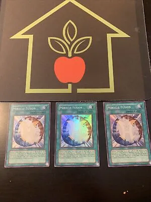 3 X MIRACLE FUSION SUPER RARE (Played) DR04-EN039 YUGIOH! • $349.99