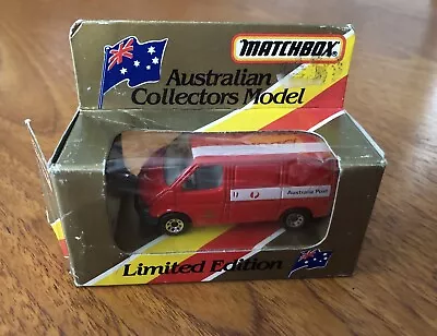 MATCHBOX FORD TRANSIT AUSTRALIA POST LTD Edition - Opened Box • £3