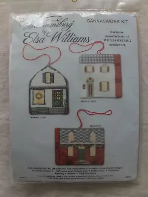 Williamsburg Houses Elsa Williams Canvaswork Kit 29634 1983 Sealed Needlework • $28