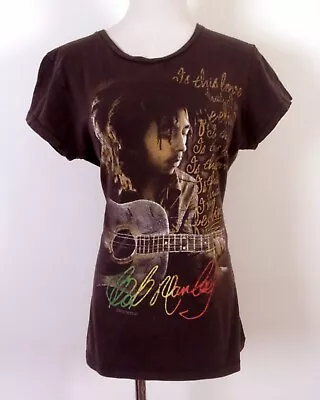 Vintage 00s Y2K Zion Rootswear 2009 Bob Marley Baby Doll T-Shirt 1X • $23.99