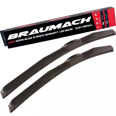 Braumach Front Wiper Blades HYBRID For Alfa Romeo GTV COUPE 1995-2005 • $44.95