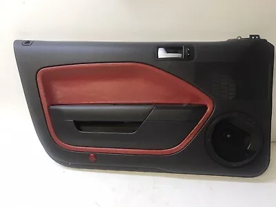 05 - 09 Ford Mustang Gt Gt500 Shelby Drivers Side Door Panel Red Black Oem Nice • $275