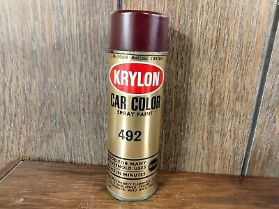 Vintage Old School KRYLON Car Color #492 Empty 6 Oz. Spray Paint Can~ Borden Can • $24.95