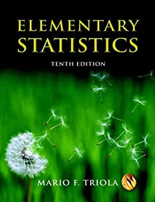 Elementary Statistics Compact Disc Mario F. Triola • $7.56