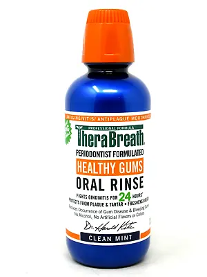 $21.63 • Buy TheraBreath Healthy Gums Oral Rinse Clean Mint Mouthrinse 16 Oz Bottle Exp 10/23