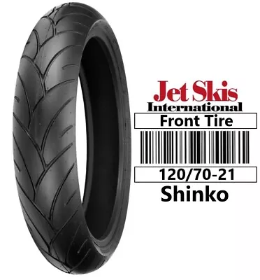 Shinko Front Tire 005 Advance Bias Ply TL 62V Motorcycle Tire 120 / 70-21 • $87.99