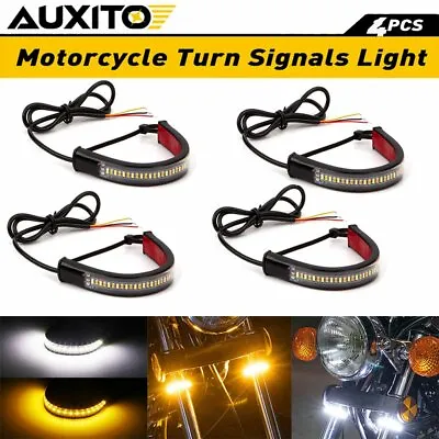 4X Motorcycle Sequential LED Turn Signals Flowing Water Blinker Lights Iidicator • $14.05