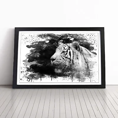 The White Tiger V3 Wall Art Print Framed Canvas Picture Poster Home Decor • £32.95