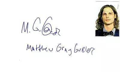 Matthew Gray Gubler Signed Auto 3x5 Index Card Criminal Minds • $149.99