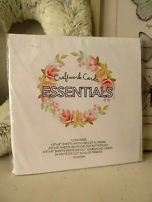 Craftwork Cards Essentials Die Cut Shapes 8  X 8  Pad - New  • £7.49