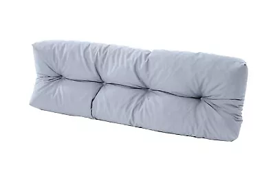 Outdoor Grey Euro Pallet Sofa Long Back 120x48cm Garden Cushion Water Resistant • £39.97