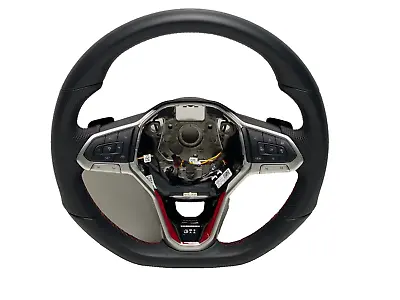 VW GOLF 8 GTI ARTEON PASSAT TIGUAN Steering Wheel Sport Steering Wheel Heated RED • $266.38