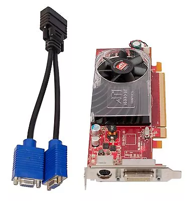 Dell Optiplex SFF SLIM 755 760 780 360 380 Dual VGA Monitor Video Card PCI-e X16 • $17.90