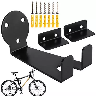 Bike Wall Mount 2 Pack Horizontal Bike Rack Hanger Bike Stand Storage Hooks • $27.91