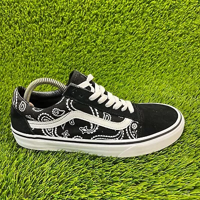 Vans Old Skool Peace Paisley Mens Size 8 Black Athletic Shoes Sneakers 751505 • $39.99