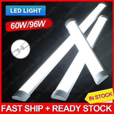 Led Batten Light 4ft5ft6ft Garage  Fluorescent Fitting Tube Ceiling Wall Lamp • £34.72