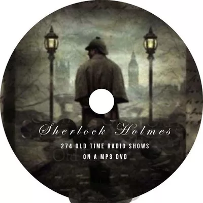 Sherlock Holmes 274 Old Time Radio Shows On An MP3 Audio DVD Free Postage • £3.50