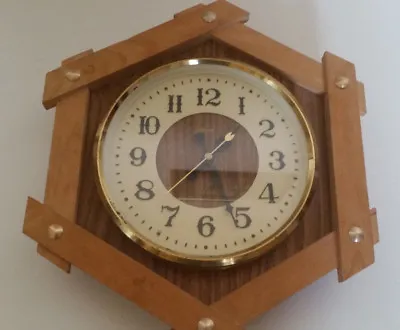Majak Mayak Clock Soviet Russia Rare Vintage Wooden Deco Ussr Decoration  • $69