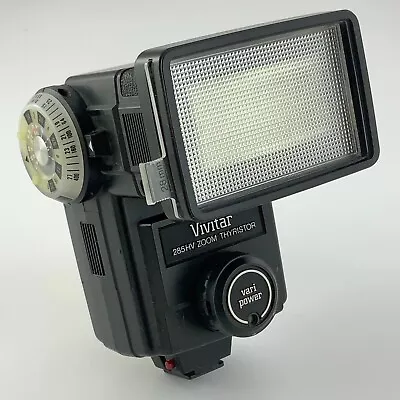 Vivitar 285HV Zoom Thyristor Flash For Older Mechanical Film Cameras EE606 • $84.50