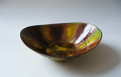 Vintage - Enamel On Copper - Small Trinket Dish - Signed • $11.04