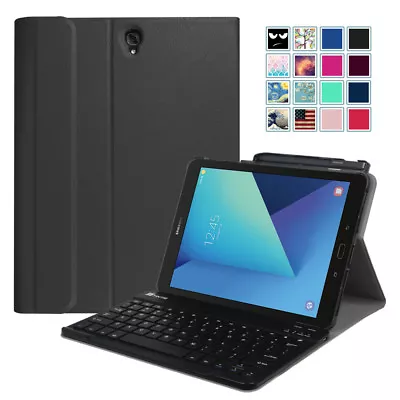 For New Samsung Galaxy Tab S3 9.7 Inch 2017 Tablet Case Cover Stand W/ Keyboard • $30.69