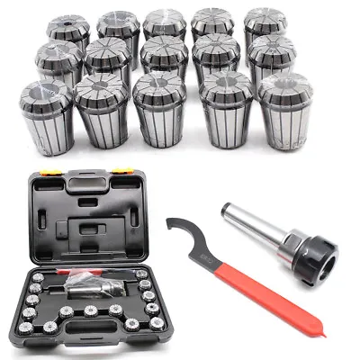 Collet Set MT3 Shank Chuck & Spanner+Box For Milling Machine High Precision • $56.64