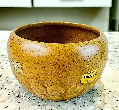 Vtg Haeger Pottery Brown Planter Bowl MCM  Boho • $15.99