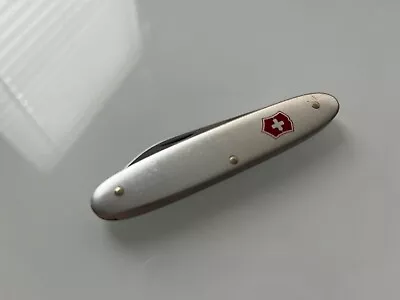 Vintage Victorinox Swiss Army Knives Excelsior Silver Alox Two Blade Knife • $10.50