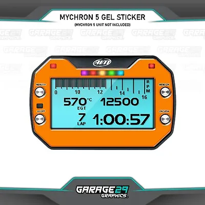Fluro Orange Style Mychron 5 Gel Lap Timer Sticker • $19.88