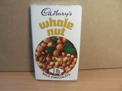 Cadbury’s Whole Nut Milk Chocolate – ½ Lb Dummy Bar C1970 • £14.99
