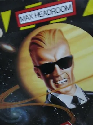 MAX HEADROOM PAPER POSTER  14 X16 INCHES  #2 • $5