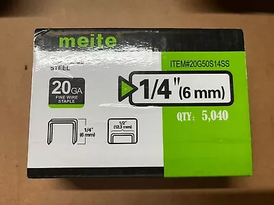 Meite Stainless Steel Staples  - 20 Gauge - 1/2  Crown • $14.99